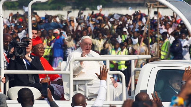 The Holy Father urges mutual forgiveness at mass in war-torn DR Congo