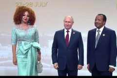 Chantal, Biya and Putin Russia-Africa Summit: Ailing Biya unable to walk