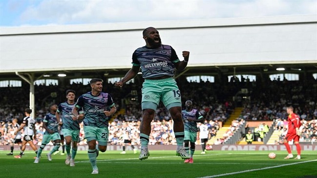 Premier League:  Mbeumo scores twice as Brentford beat 10-man Fulham 3-0