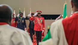 Gabon new leader takes presidential oath