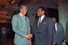 Madiba and the Chief Chief Buthelezi, South Africa’s Inkatha leader, dies aged 95