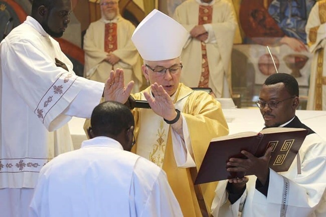 Rome: Archbishop Paul Martin ordains Cameroon deacon