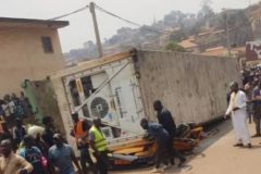 Container accident Another Yaoundé container crash kills two