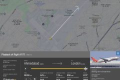 India airline disaster 242 on board Air India flight to London that crashed after takeoff in Ahmedabad
