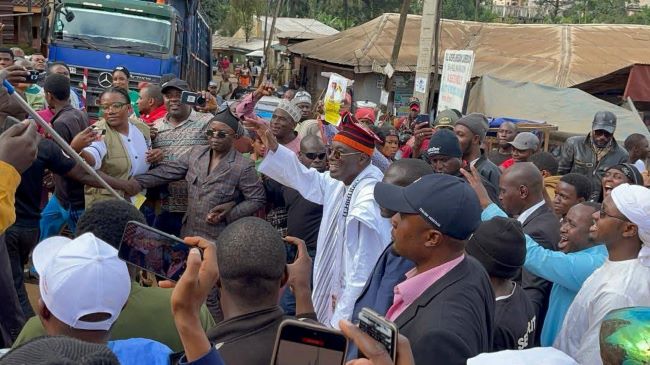 Issa Tchiroma draws massive crowd in Douala ahead of election