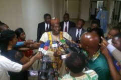 Tchiroma with the press President-elect Tchiroma says October 12 was a significant victory for the military