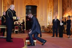 David is Knighted Football: David Beckham receives knighthood