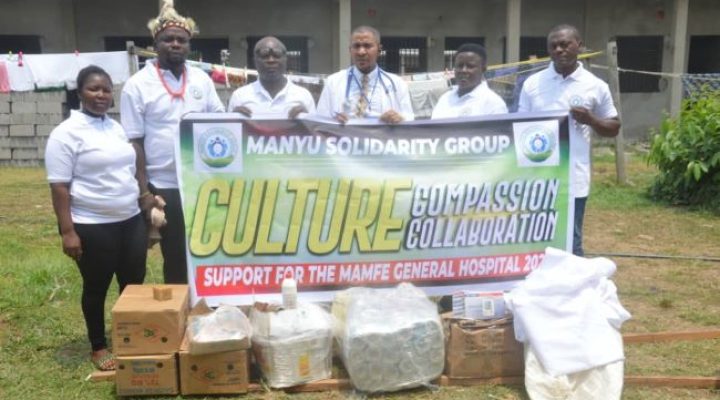Manyu Solidarity Group supports Mamfe District Hospital