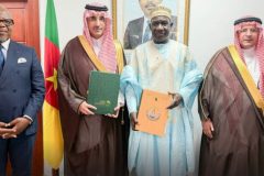 Saudi Ambassador Ibrahim and Mey Saudi Arabia signs $75m development deal with Cameroon