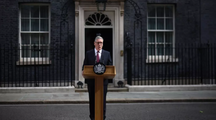 British Prime Minister Keir Starmer announces resignation