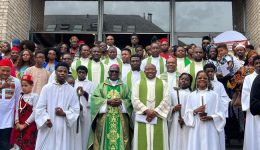 Bishop Attakruh honoured for inspiring homily at African Catholic Cultural Celebration in Belgium