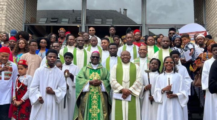 Bishop Attakruh honoured for inspiring homily at African Catholic Cultural Celebration in Belgium