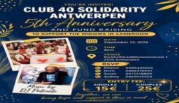 Club 40 Solidarity Antwerpen celebrates 5th Anniversary, reaches out to widows affected by Anglophone Crisis