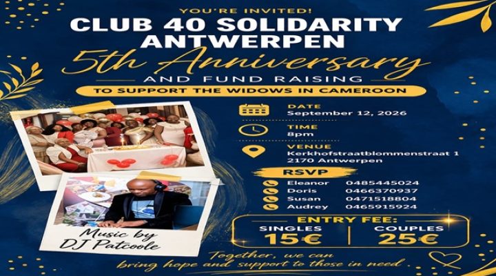 Club 40 Solidarity Antwerpen celebrates 5th Anniversary, reaches out to widows affected by Anglophone Crisis
